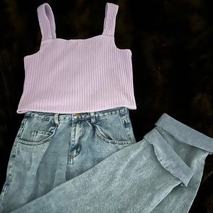 American Eagle Pastel Purple Tank Top